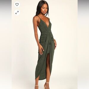 Olive Green Dress